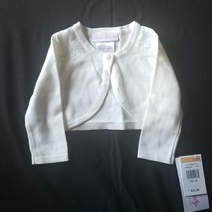 Bonnie Baby Cream Off White Sweater Girls 12 month
